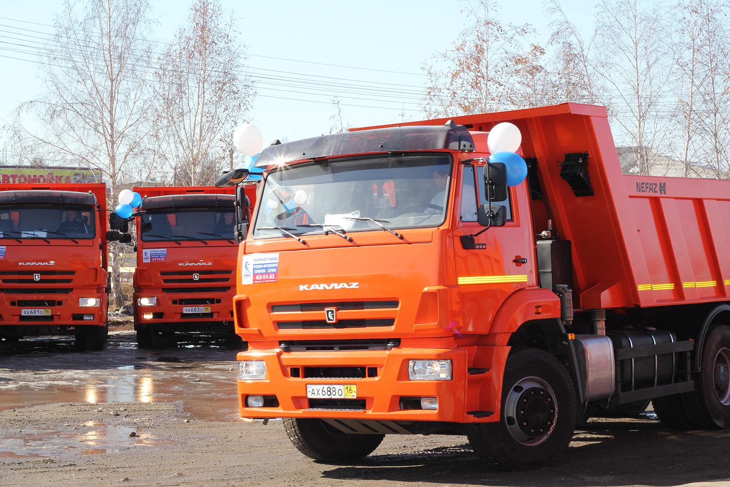 15 марта наша компания -  Официальный дилер марки КАМАЗ в Иркутской области в торжественной обстановке передали машины компании "Труд".