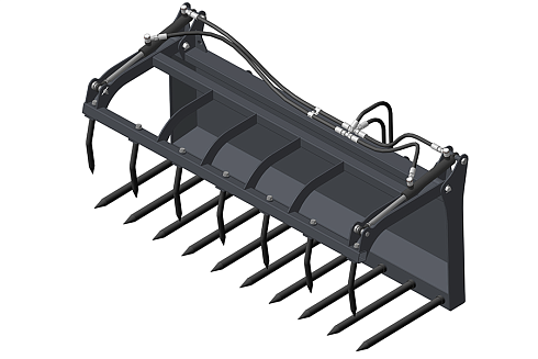 ПКУ-0,9 и ПКУ-0,8 : Вилы для сенажа/силоса/навоза ВСН-2